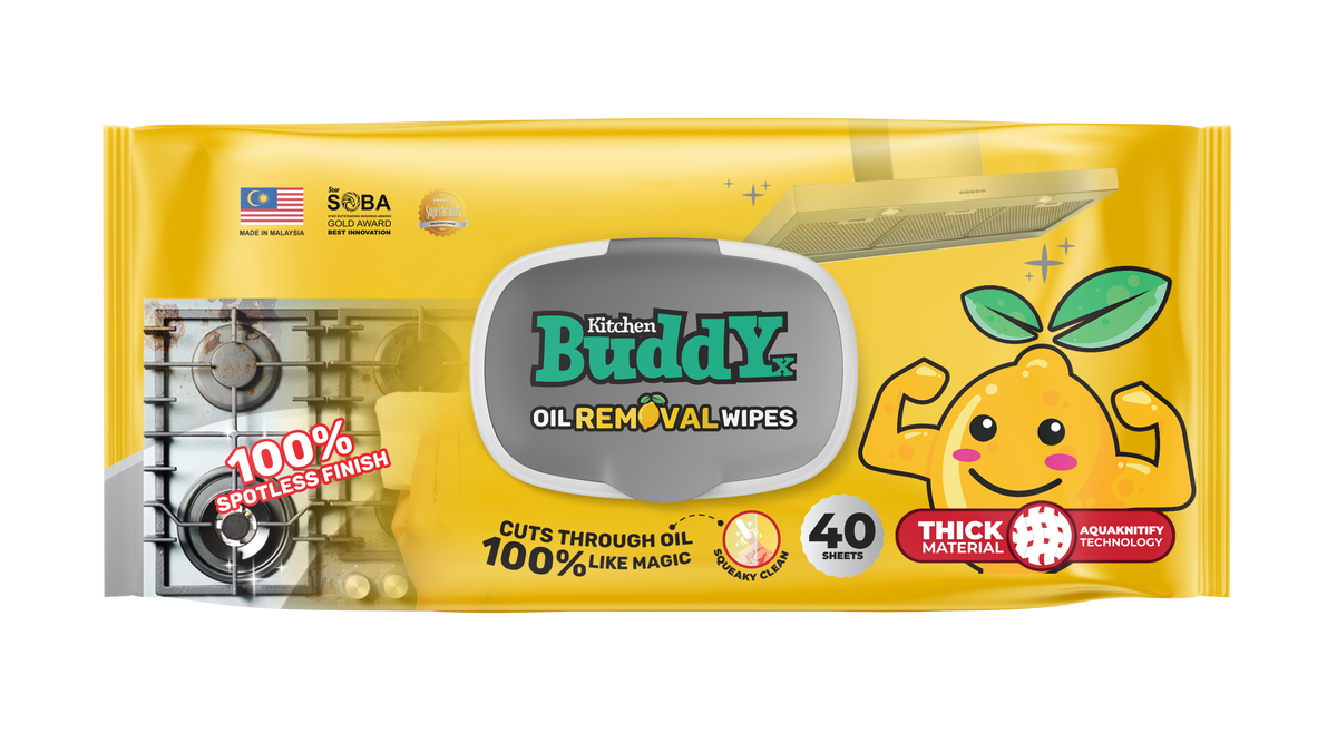 Kitchen Buddy Oil Removal Wipes packshot
